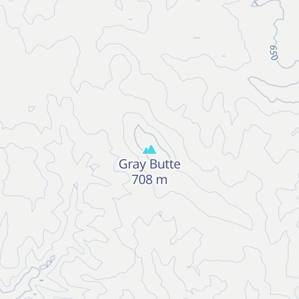 Map of Gray Butte