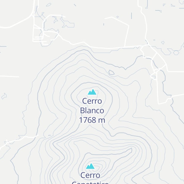 Map of Cerro Blanco
