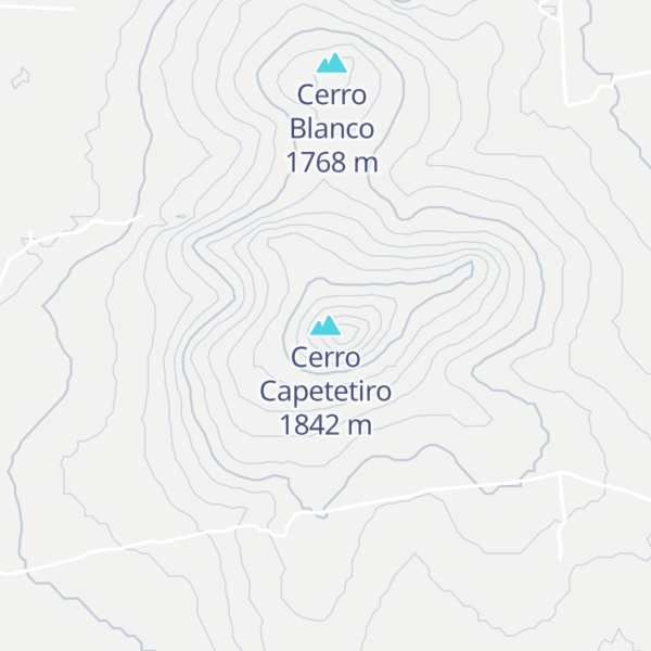 Map of Cerro Capetetiro