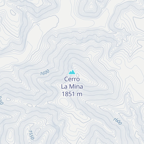 Map of Cerro La Mina
