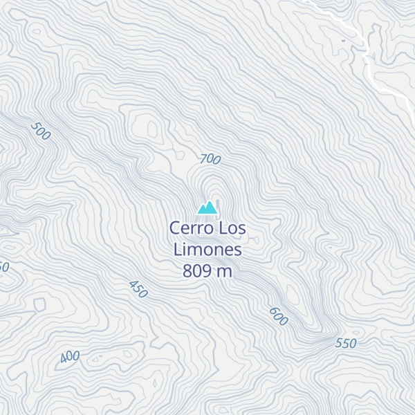 Map of Cerro Los Limones