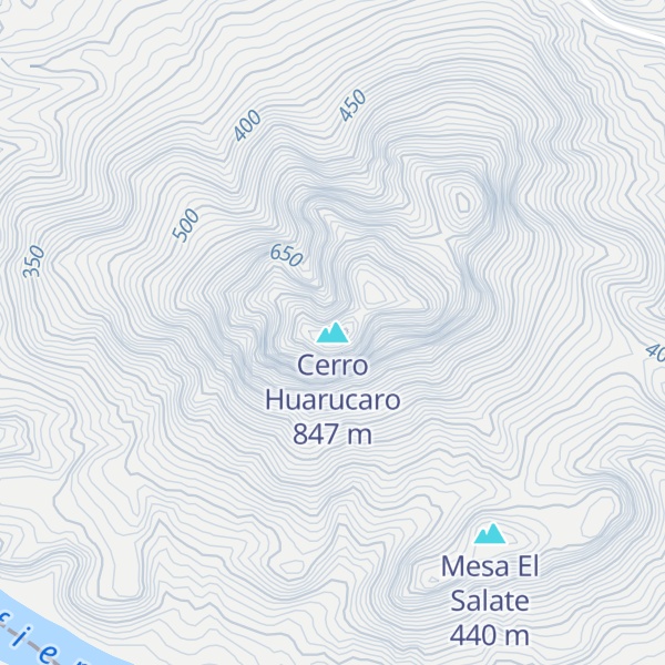 Map of Cerro Huarucaro