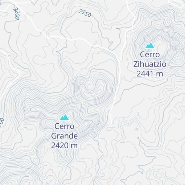 Map of Cerro Las Carretas