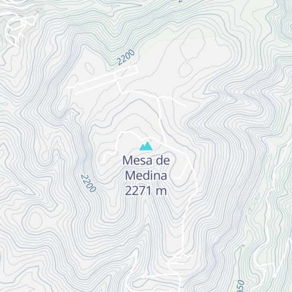 Map of Mesa de Medina