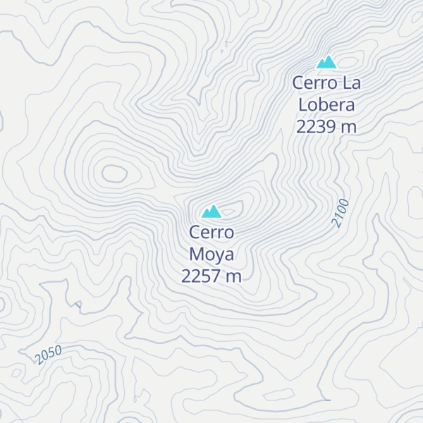 Map of Cerro Moya