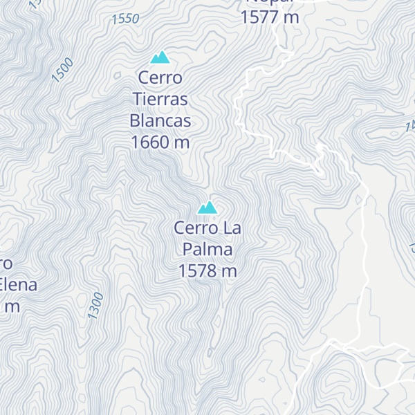 Map of Cerro La Palma