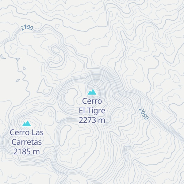 Map of Cerro El Tigre