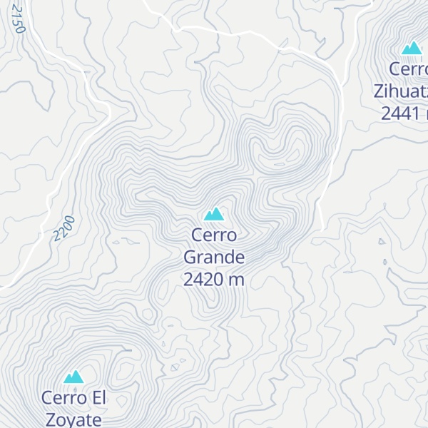 Map of Cerro Grande
