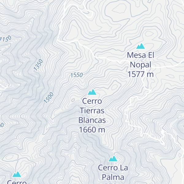 Map of Cerro Tierras Blancas