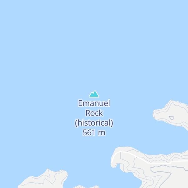 Map of Emanuel Rock (historical)
