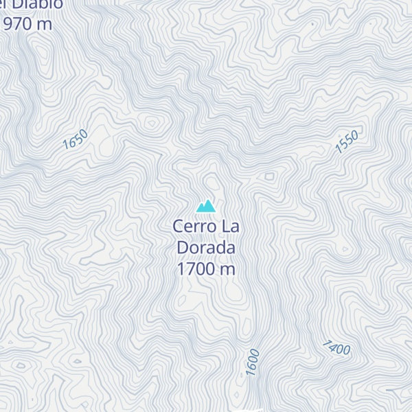 Map of Cerro La Dorada