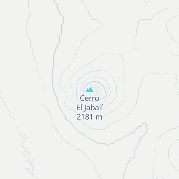 Map of Cerro El Jabalí
