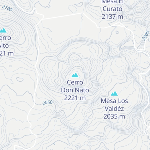 Map of Cerro Don Nato