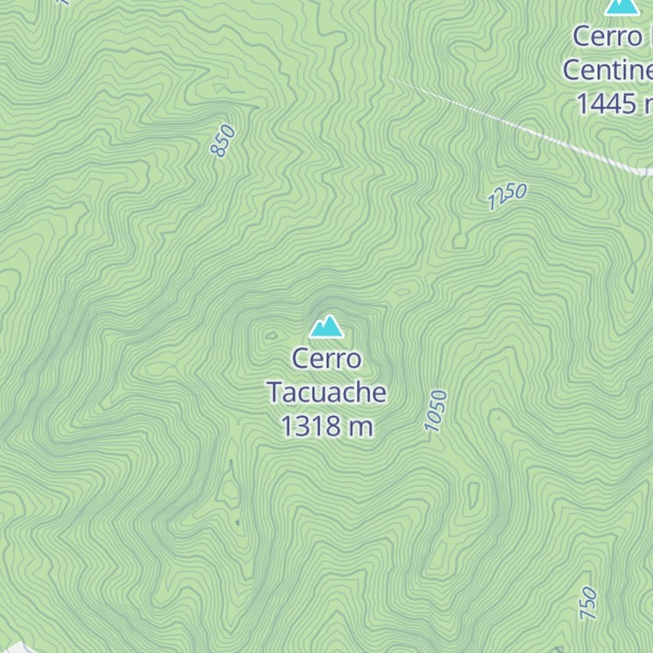 Map of Cerro Tacuache
