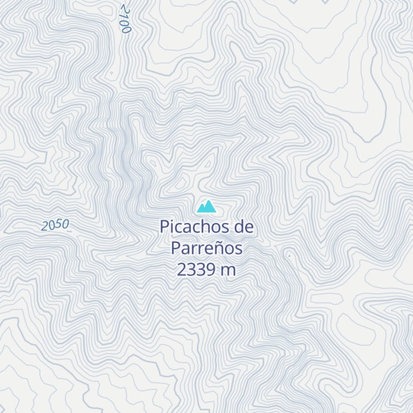 Map of Picachos de Parreños