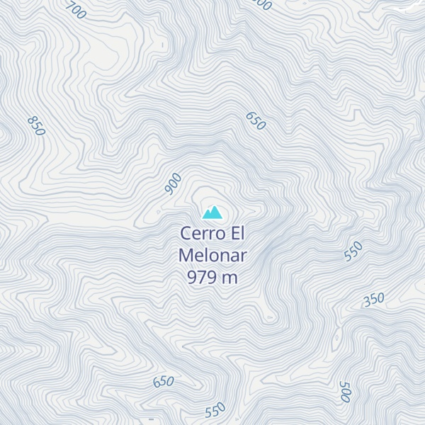 Map of Cerro El Melonar