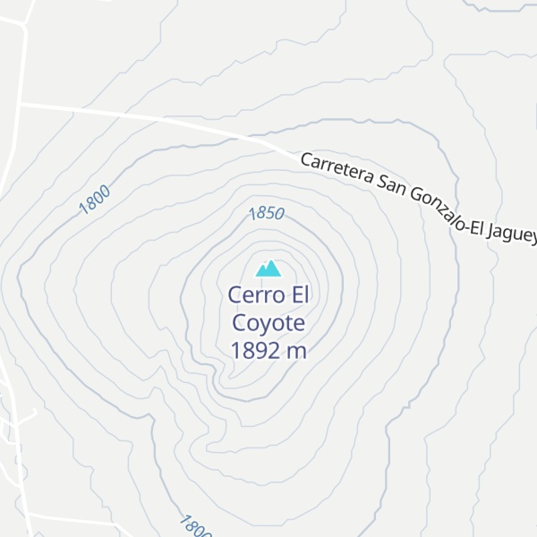 Map of Cerro El Coyote