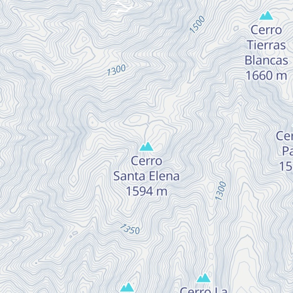 Map of Cerro Santa Elena