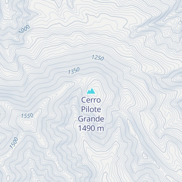 Map of Cerro Pilote Grande