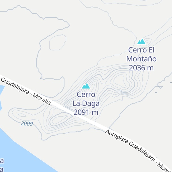 Map of Cerro La Daga