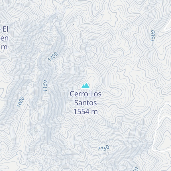 Map of Cerro Los Santos