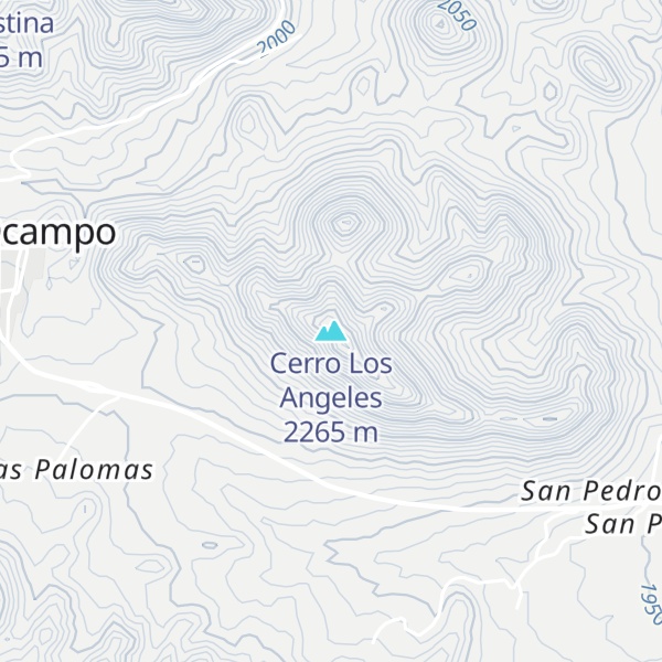 Map of Cerro Los Angeles