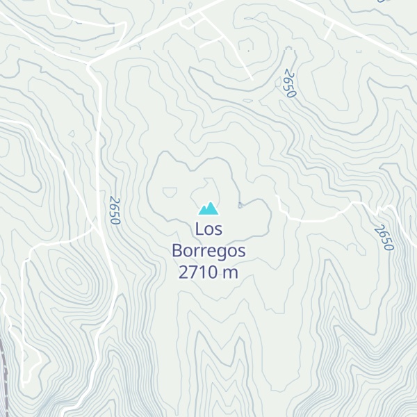 Map of Los Borregos