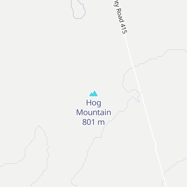 Map of Hog Mountain