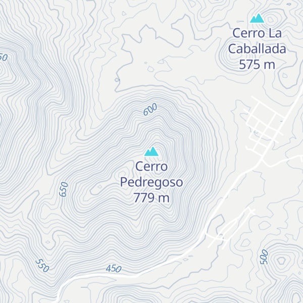 Map of Cerro Pedregoso