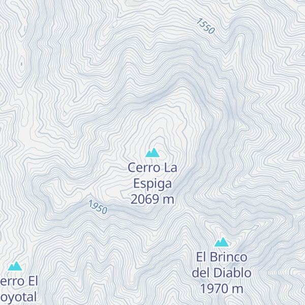 Map of Cerro La Espiga