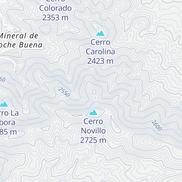 Map of Cerro Beatríz