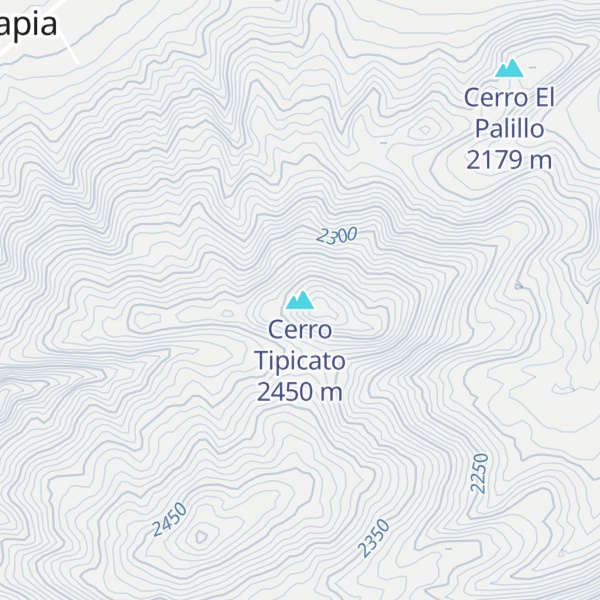 Map of Cerro Tipicato