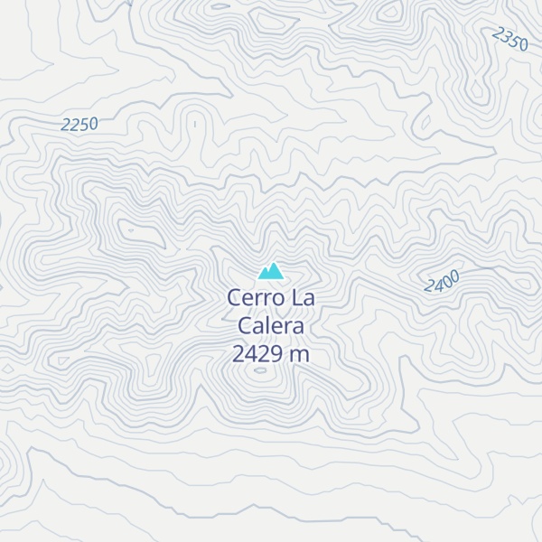 Map of Cerro La Calera