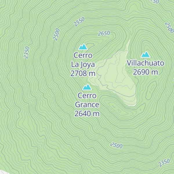 Map of Cerro Grance