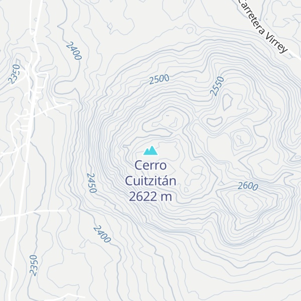 Map of Cerro Cuitzitán