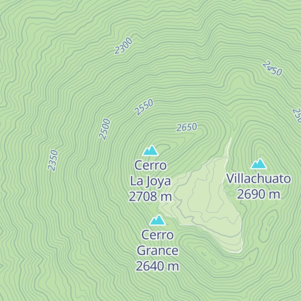 Map of Cerro La Joya