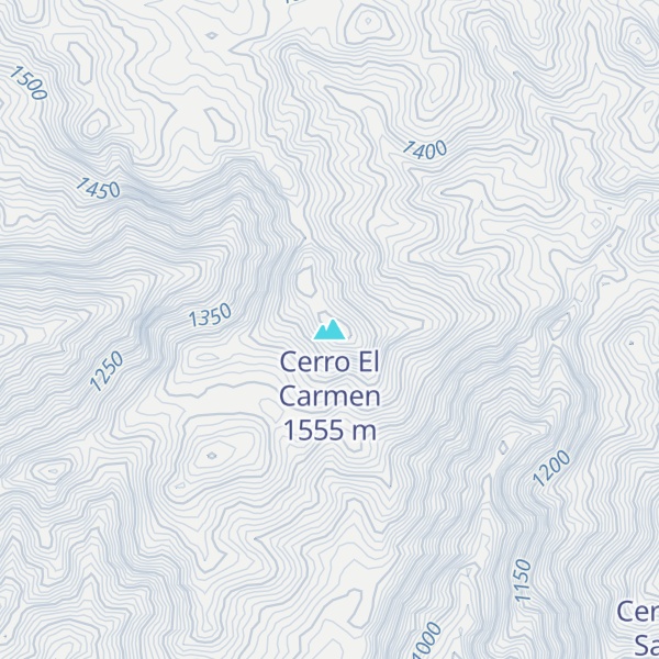 Map of Cerro El Carmen