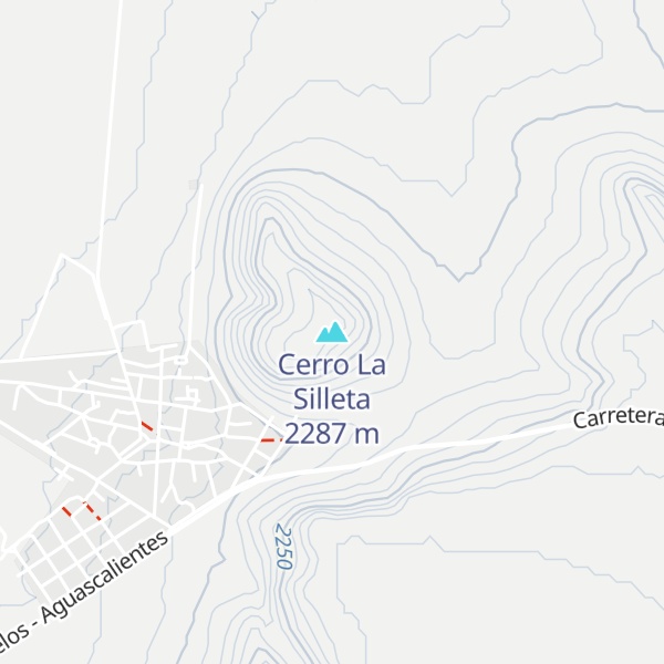 Map of Cerro La Silleta