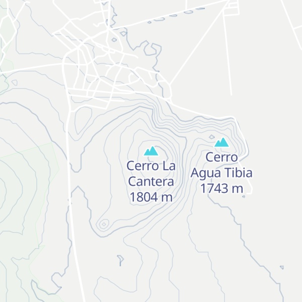 Map of Cerro La Cantera