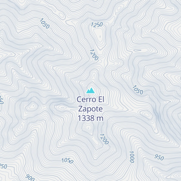 Map of Cerro El Zapote
