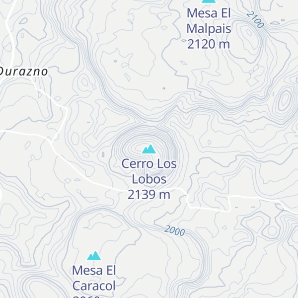 Map of Cerro Los Lobos