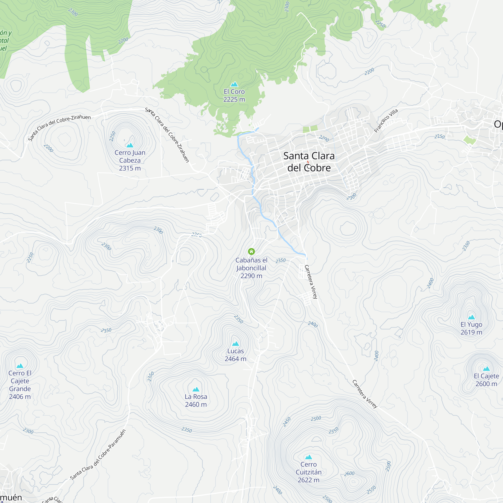 Cabañas el Jaboncillal map