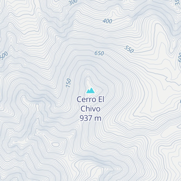 Map of Cerro El Chivo