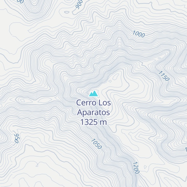 Map of Cerro Los Aparatos