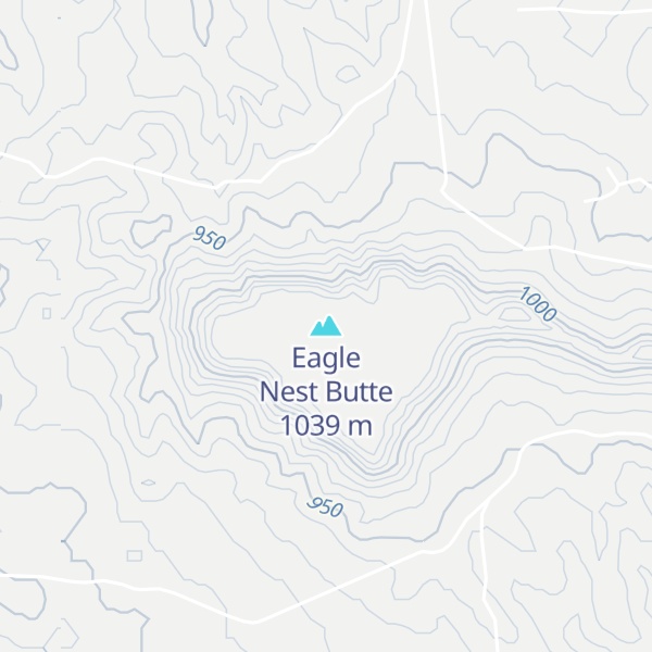 Map of Eagle Nest Butte