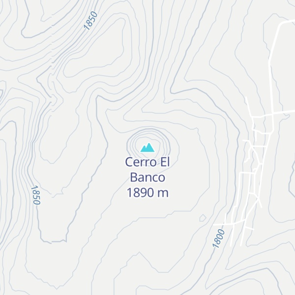 Map of Cerro El Banco