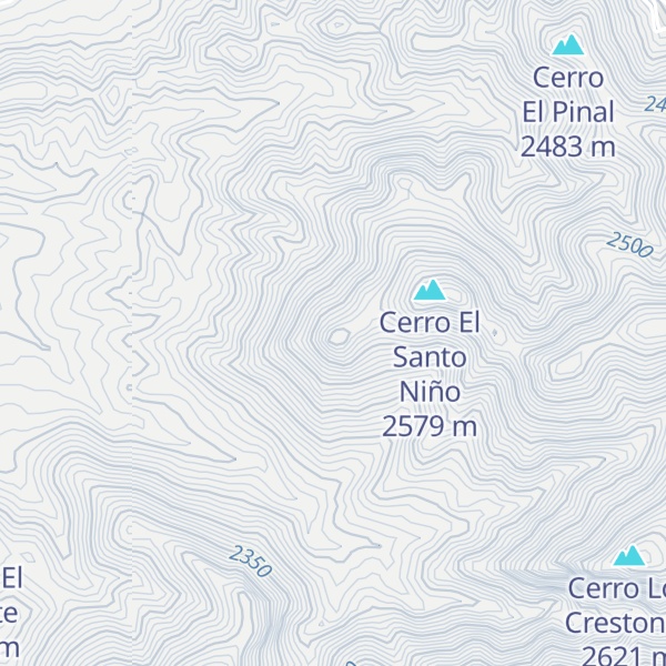Map of Cerro Santa Elisa