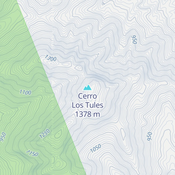 Map of Cerro Los Tules