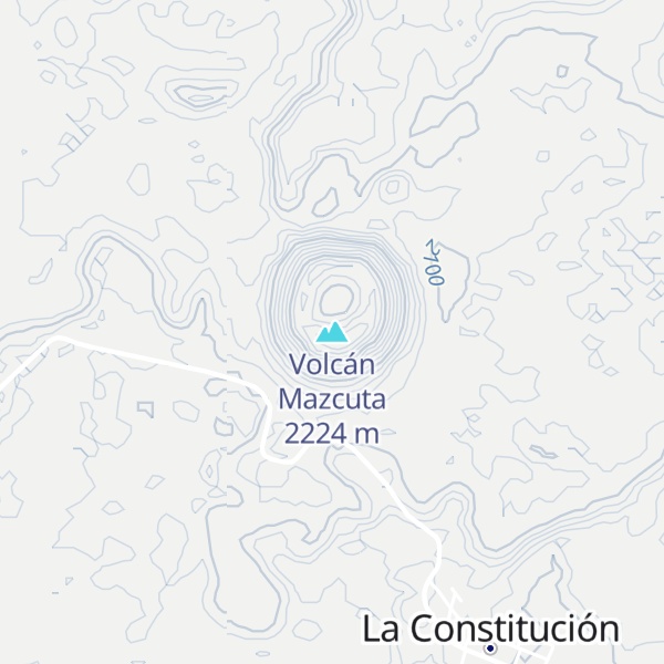 Map of Volcán Mazcuta