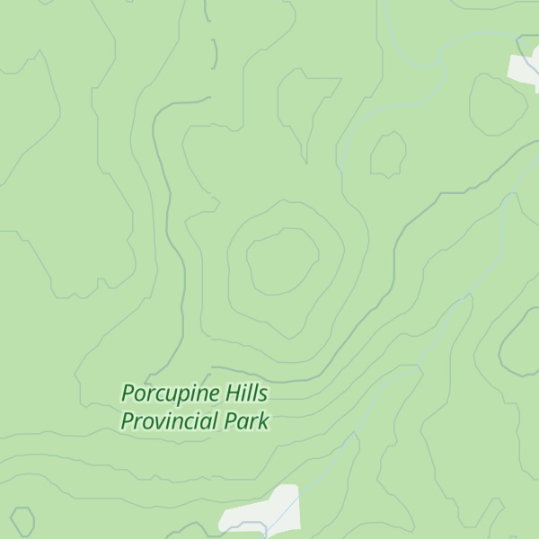 Map of Porcupine Hills
